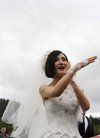 谢娜清新新娘造型见证幸福